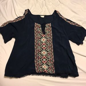 aeropostale tie in front shirt